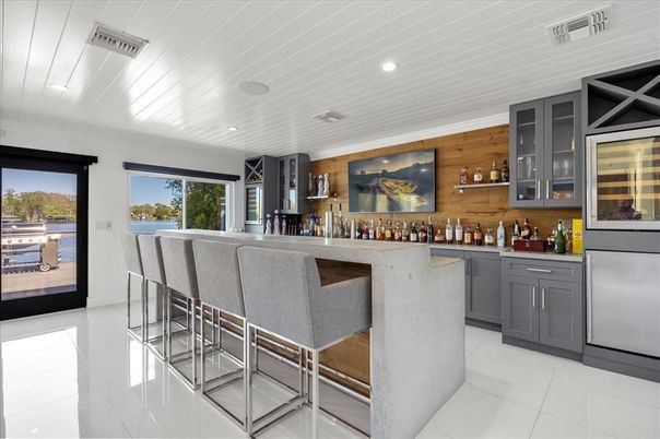 Interior, Recessed Lighting, Water, Wooden Walls
