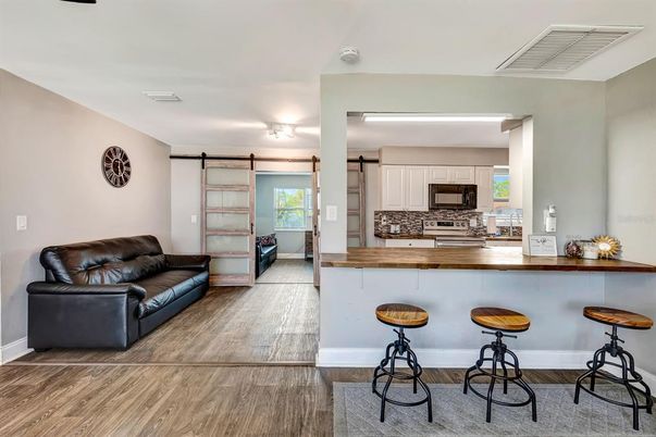 Interior, Kitchen, Wood Texture Flooring