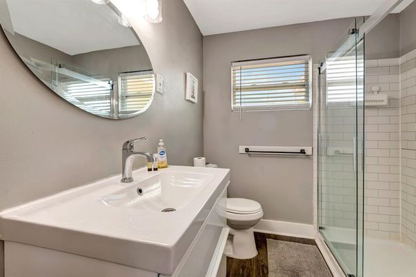 Bathroom, Glass Shower, Interior