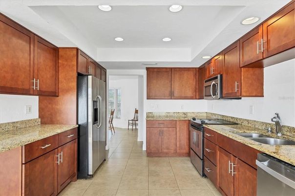 Interior, Kitchen, Recessed Lighting, Stainless Steel Appliances
