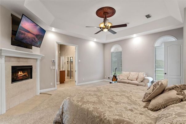 Fireplace, Interior, Living room, Recessed Lighting