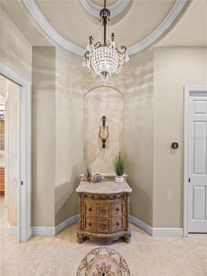 Chandelier, Interior