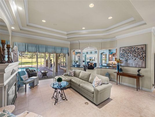Interior, Living room, Recessed Lighting