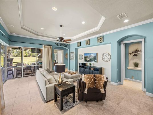 Interior, Living room, Recessed Lighting