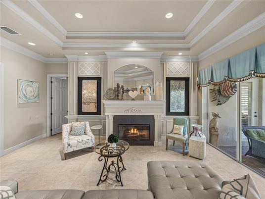 Fireplace, Interior, Living room, Recessed Lighting