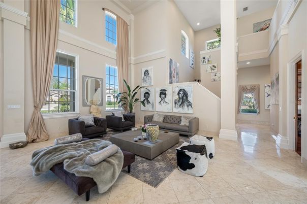 Interior, Living room, Recessed Lighting