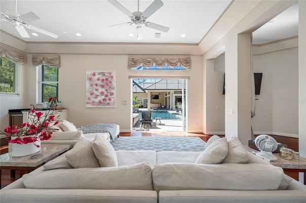 Interior, Living room, Recessed Lighting