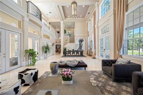 Interior, Living room, Pendant Lights, Recessed Lighting