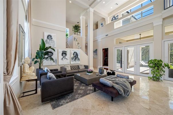 Interior, Living room, Recessed Lighting
