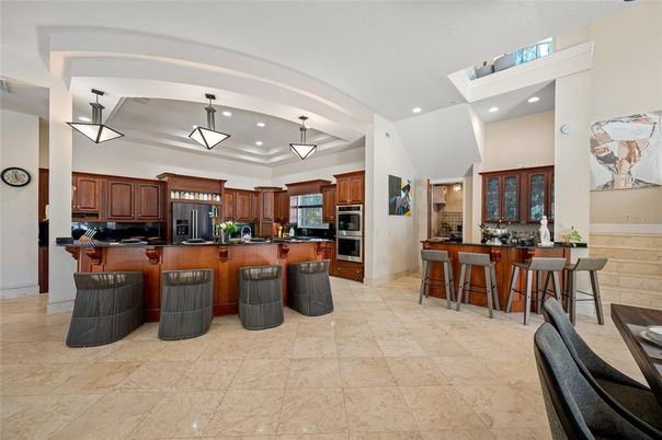 Interior, Kitchen, Pendant Lights, Recessed Lighting, Stainless Steel Appliances