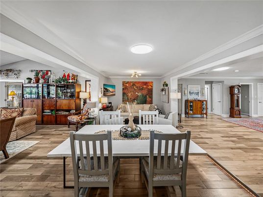 Dining room, Interior, Wood Texture Flooring