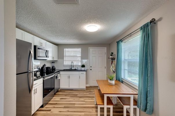 Dining room, Interior, Kitchen, Wood Texture Flooring