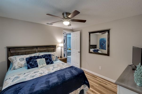Bedroom, Interior, Wood Texture Flooring