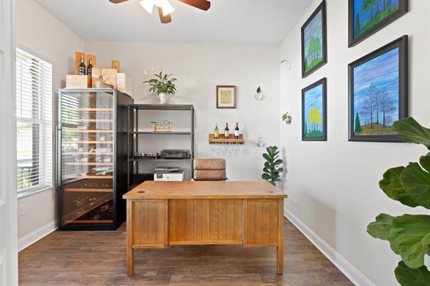 Home Office, Interior, Wood Texture Flooring