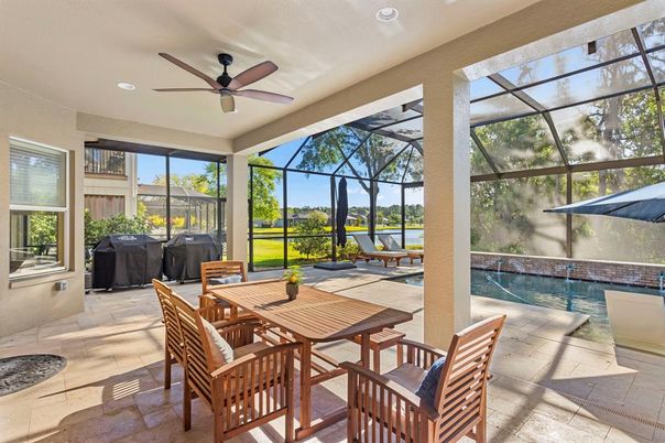 Dining room, Glass Ceilings, Interior, Pool, Recessed Lighting, Sun Room