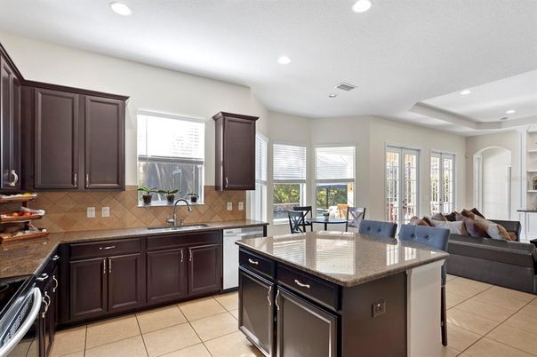 Dining room, Interior, Kitchen, Recessed Lighting, Stainless Steel Appliances