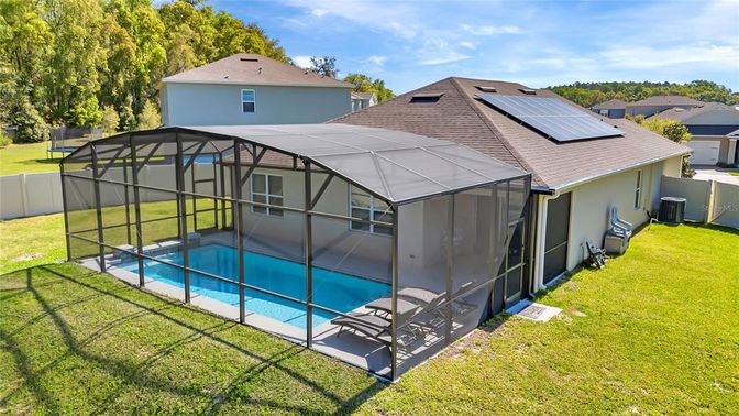 Backyard, Exterior, Pool, Solar Panels