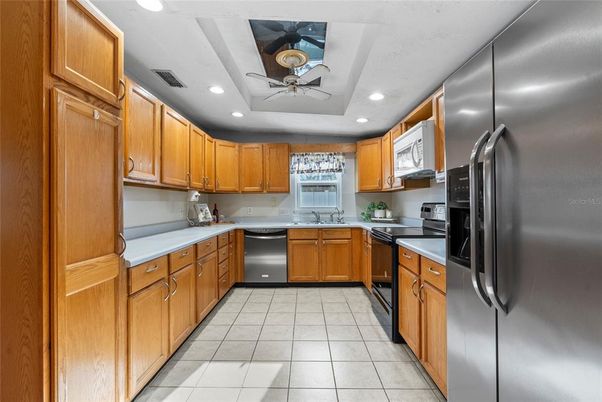 Interior, Kitchen, Recessed Lighting, Stainless Steel Appliances