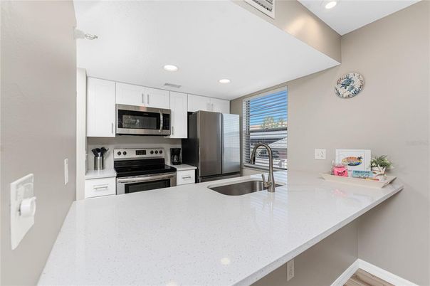 Interior, Kitchen, Recessed Lighting, Stainless Steel Appliances