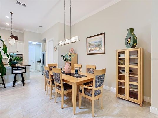 Dining room, Interior, Kitchen, Pendant Lights, Recessed Lighting