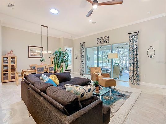 Dining room, Interior, Living room, Pendant Lights, Recessed Lighting