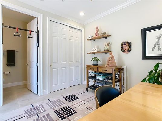Home Office, Interior, Recessed Lighting
