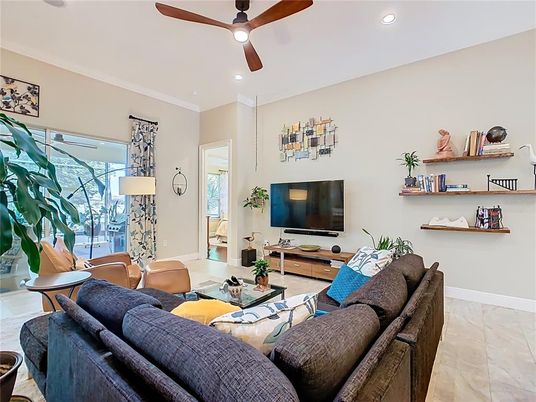Interior, Living room, Recessed Lighting