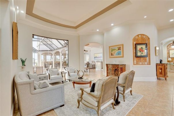 Interior, Living room, Recessed Lighting