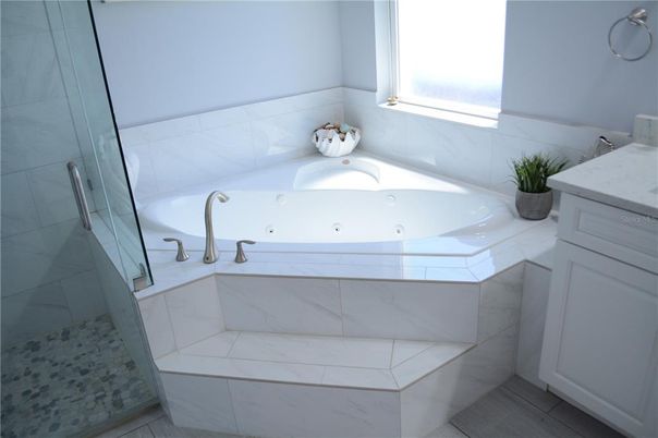 Bathroom, Glass Shower, Interior, Marble Walls