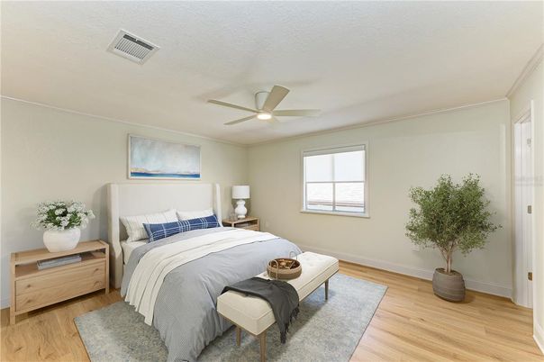 Bedroom, Interior, Wood Texture Flooring