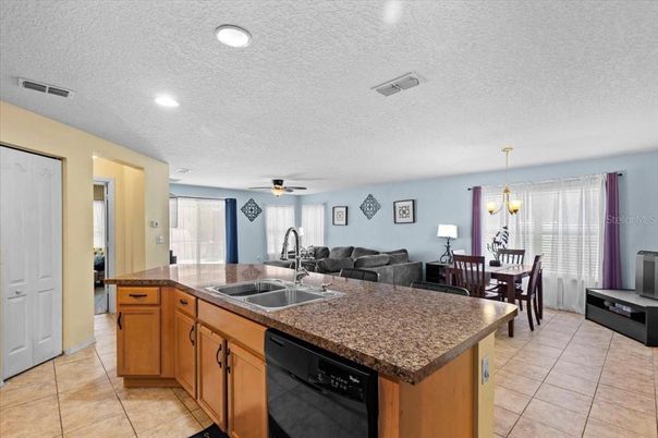 Chandelier, Dining room, Interior, Kitchen, Living room, Recessed Lighting