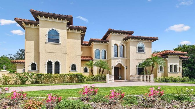 Backyard, Exterior, Facade, Mediterranean
