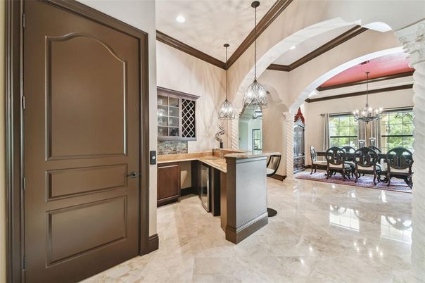 Chandelier, Dining room, Interior, Pendant Lights, Recessed Lighting