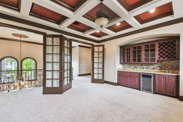 Empty room, Interior, Pendant Lights, Recessed Lighting