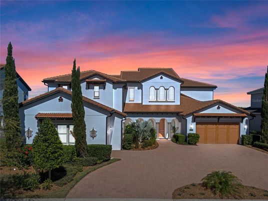 Attached, Exterior, Facade, Mediterranean