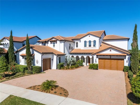Attached, Exterior, Facade, Spanish Mediterranean