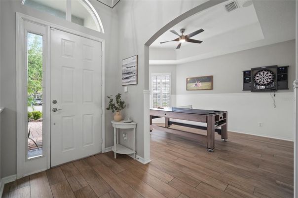 Game Room, Interior, Wood Texture Flooring