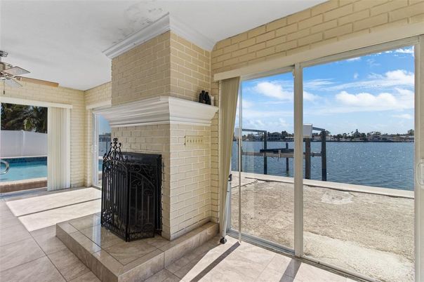 Fireplace, Interior, Water