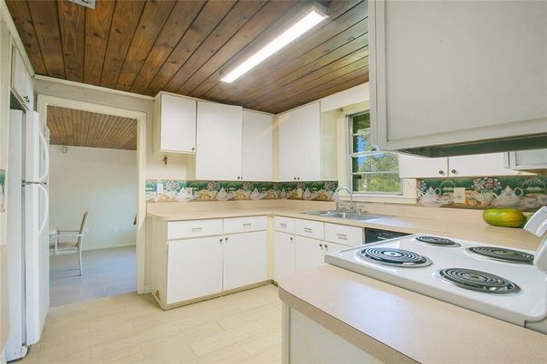 Dining room, Interior, Kitchen, Wooden Ceilings, Wood Texture Flooring