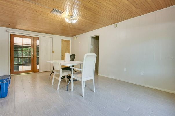 Dining room, Interior, Wooden Ceilings, Wood Texture Flooring