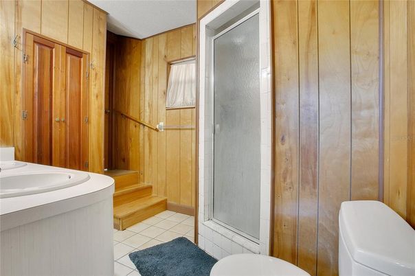 Bathroom, Interior, Wooden Walls