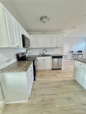 Interior, Kitchen, Wood Texture Flooring