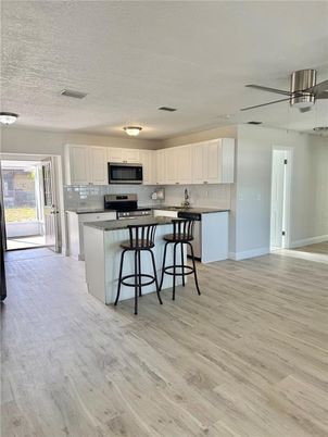 Interior, Kitchen, Wood Texture Flooring