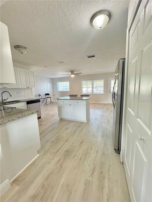 Interior, Kitchen, Wood Texture Flooring