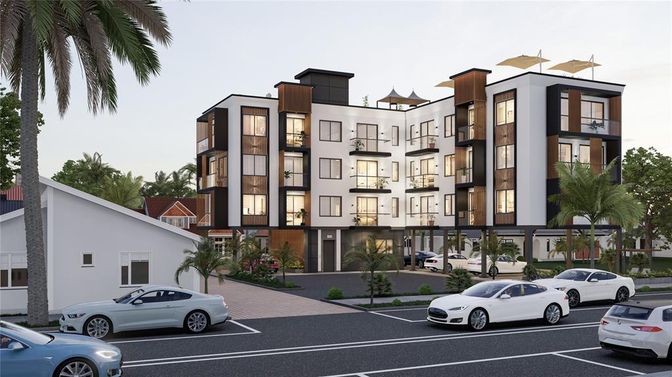 Exterior, Facade, Condo Building