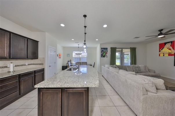 Interior, Kitchen, Living room, Pendant Lights, Recessed Lighting