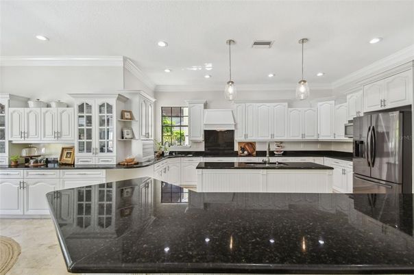 Interior, Kitchen, Pendant Lights, Recessed Lighting, Stainless Steel Appliances