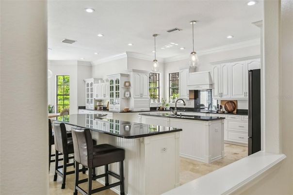 Interior, Kitchen, Pendant Lights, Recessed Lighting, Stainless Steel Appliances
