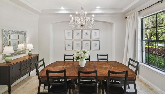 Chandelier, Dining room, Interior, Recessed Lighting