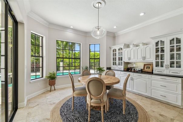 Dining room, Interior, Kitchen, Pendant Lights, Recessed Lighting